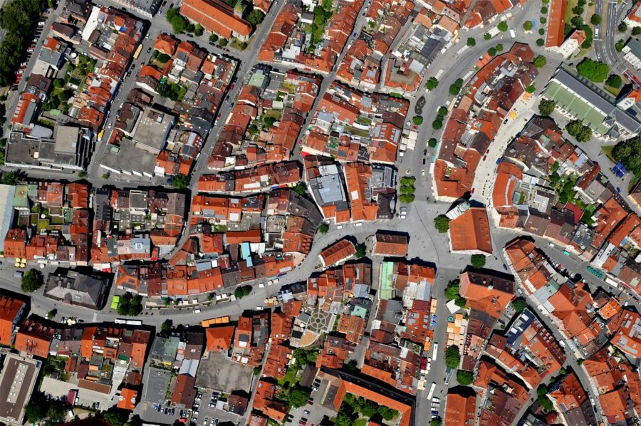 Luftbild Ravensburg Marienplatz